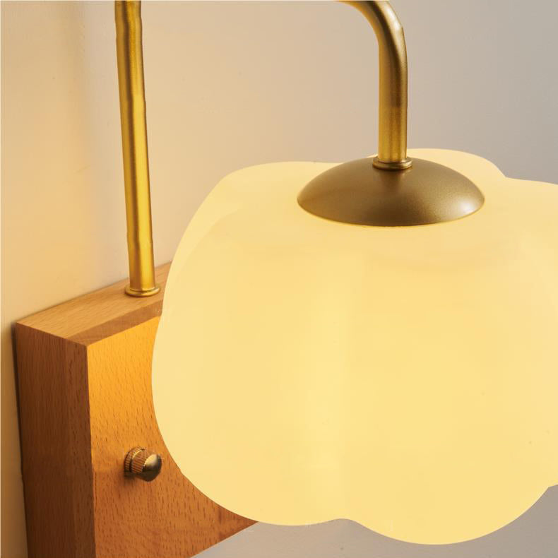 Straight Pole Pumpkin Shape Wall Lamp