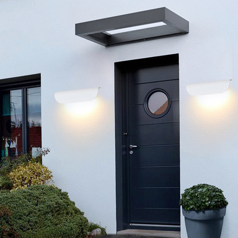Rectangle Aluminum Glass Patio Outdoor Light