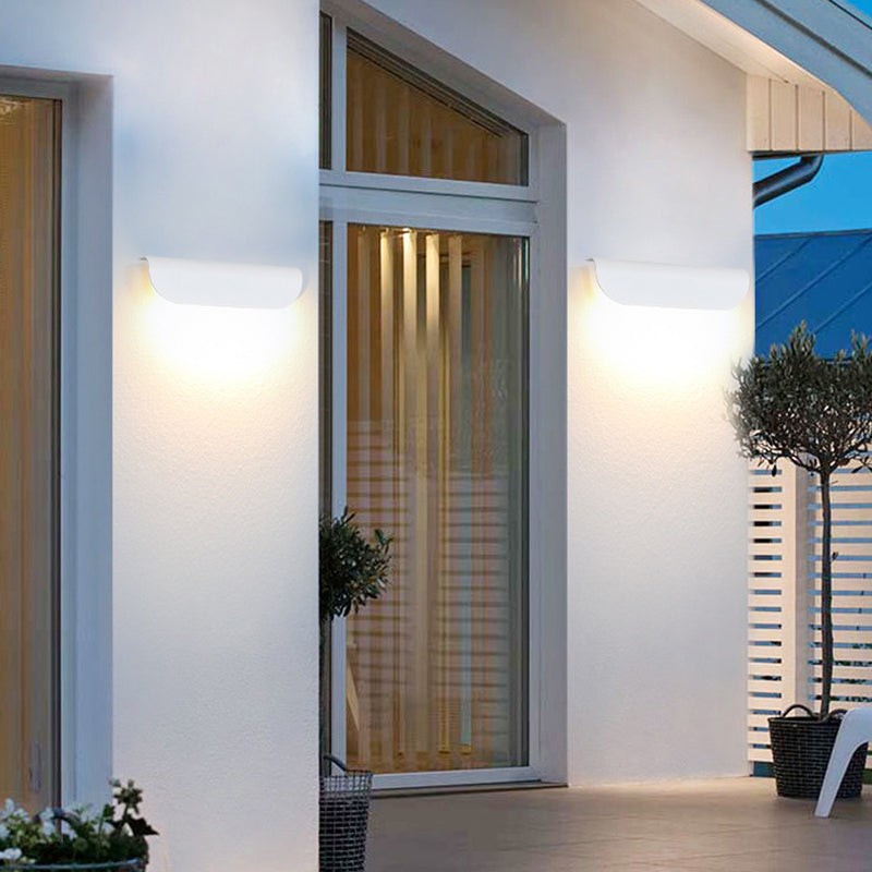 Rectangle Aluminum Glass Patio Outdoor Light