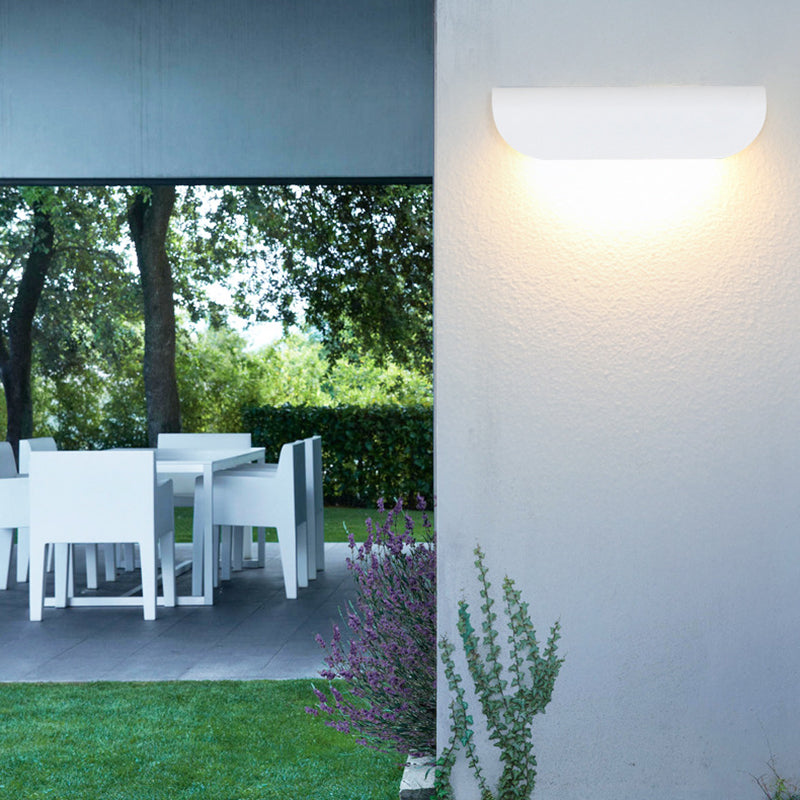 Rectangle Aluminum Glass Patio Outdoor Light