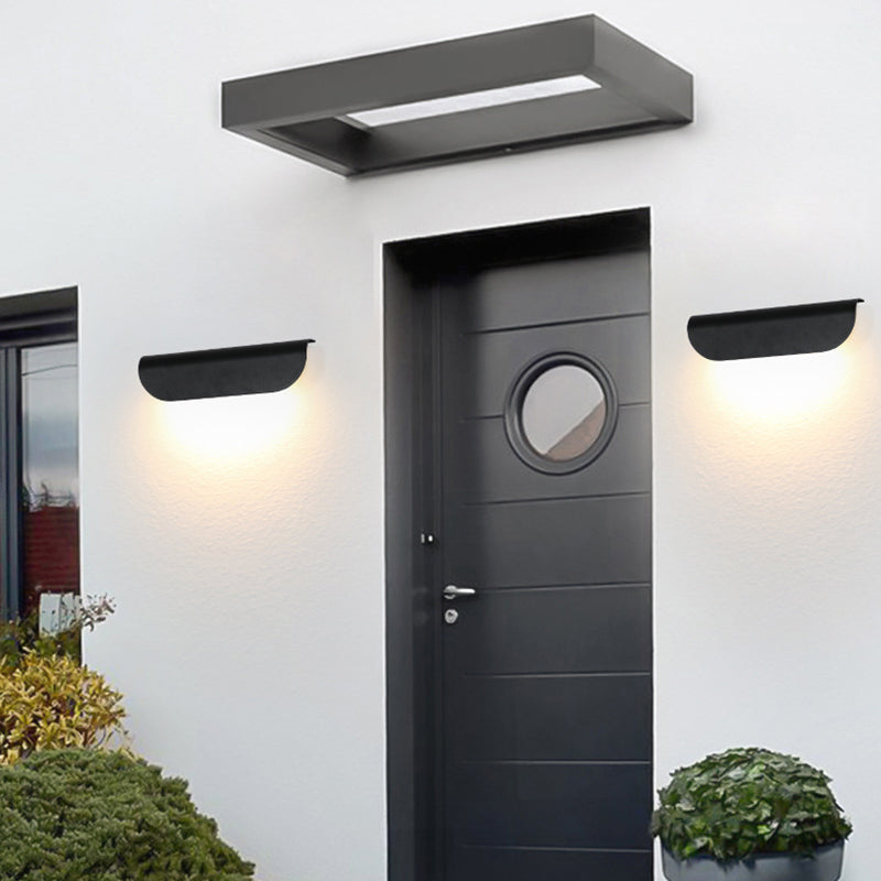 Rectangle Aluminum Glass Patio Outdoor Light
