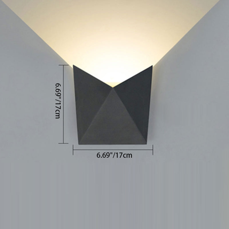 Irregular Shape Aluminum Living Wall Lamp