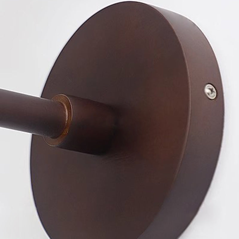 Cylinder Globe Wood Glass Wall Lamp