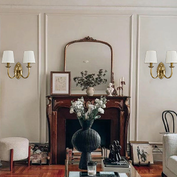 Curved Pole Round Trapezoidal Wall Lamp