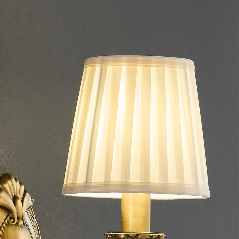 Curved Pole Round Trapezoidal Wall Lamp