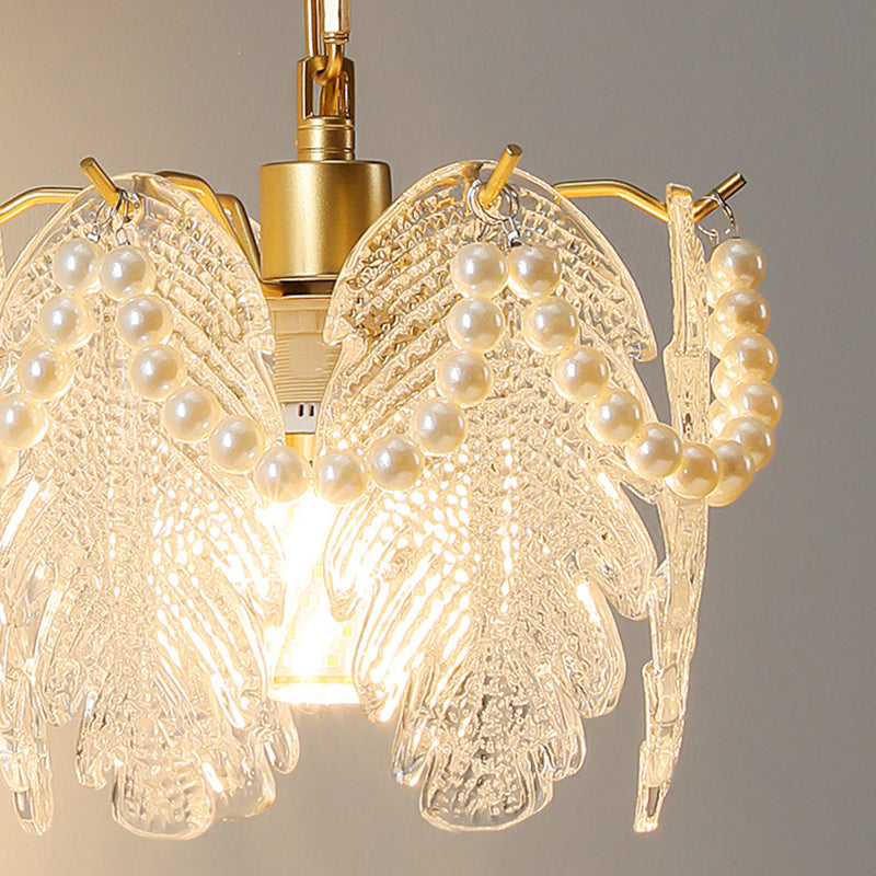 Curved Pole Round Flower Wall Lamp