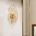 Leaf Copper Frame Glass Wall Lamp