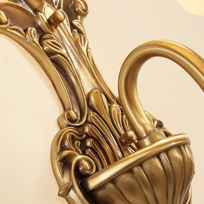 Round Cup Shape Curved Wall Lamp