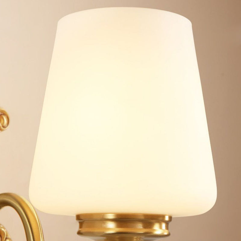 Round Cup Shape Curved Wall Lamp