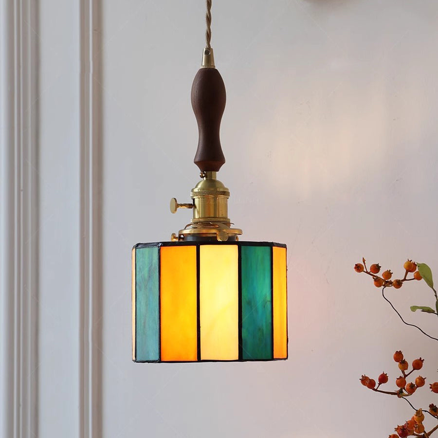 Round Trapezoidal Polygonal Brass Wall Lamp