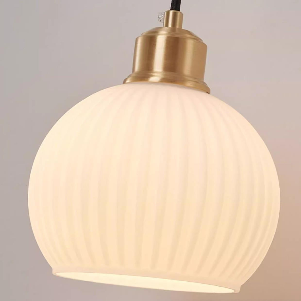 Orb Round Glass Solid Wall Lamp