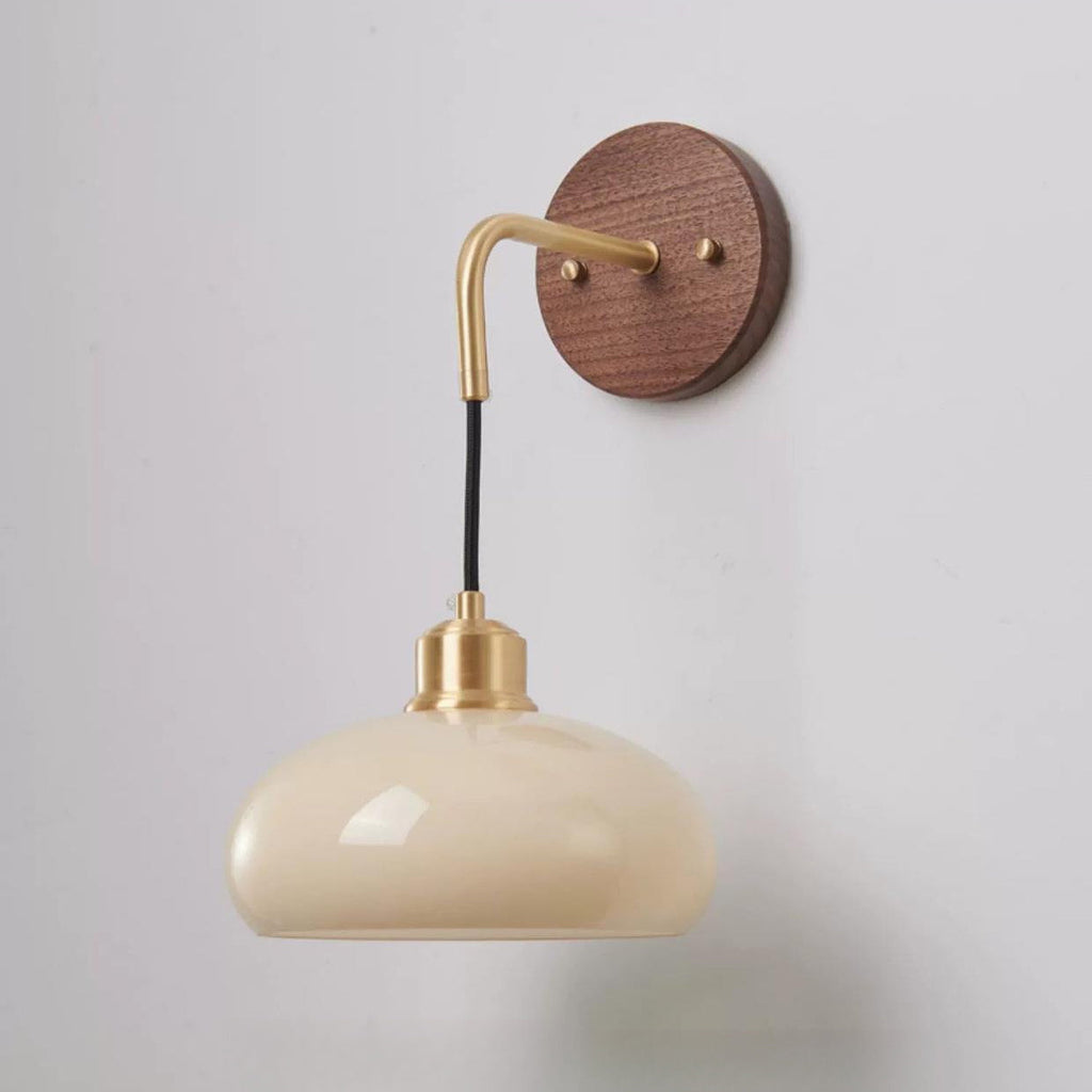 Orb Round Glass Solid Wall Lamp