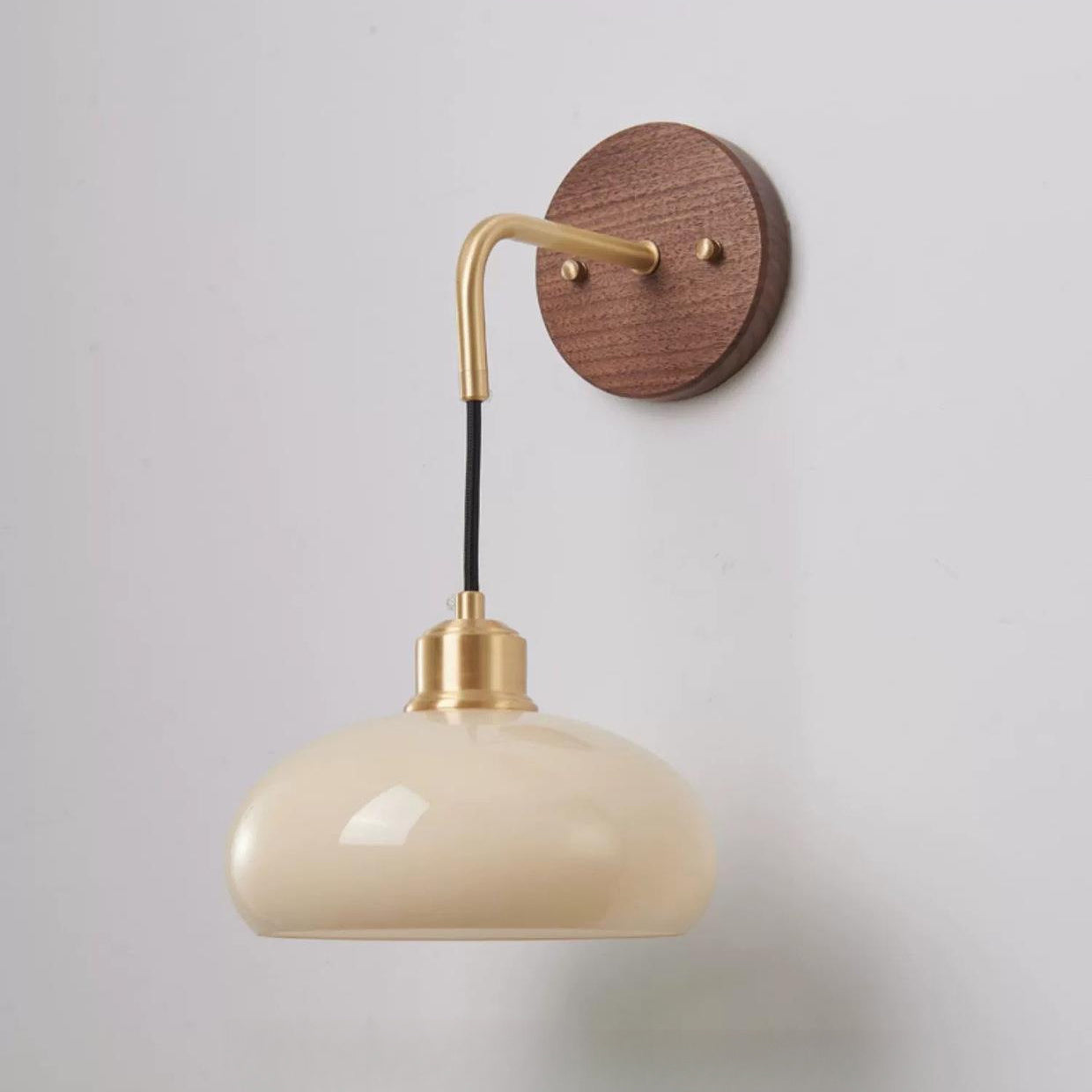 Orb Round Glass Solid Wall Lamp