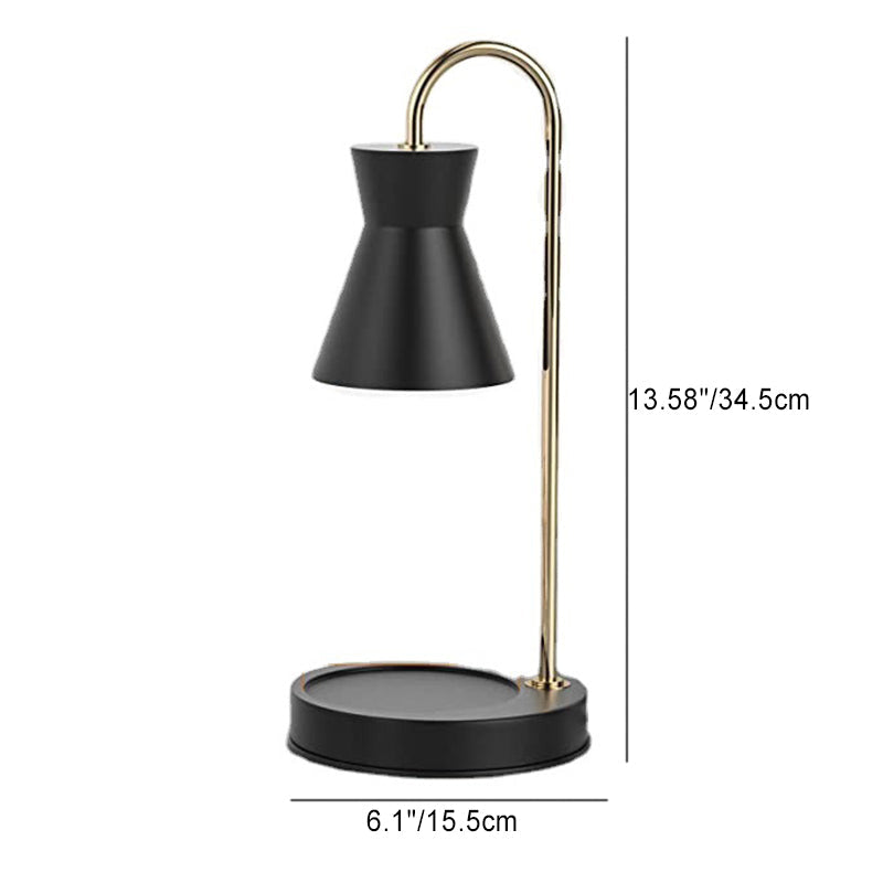 Straight Pole Funnel Shape Table Lamp