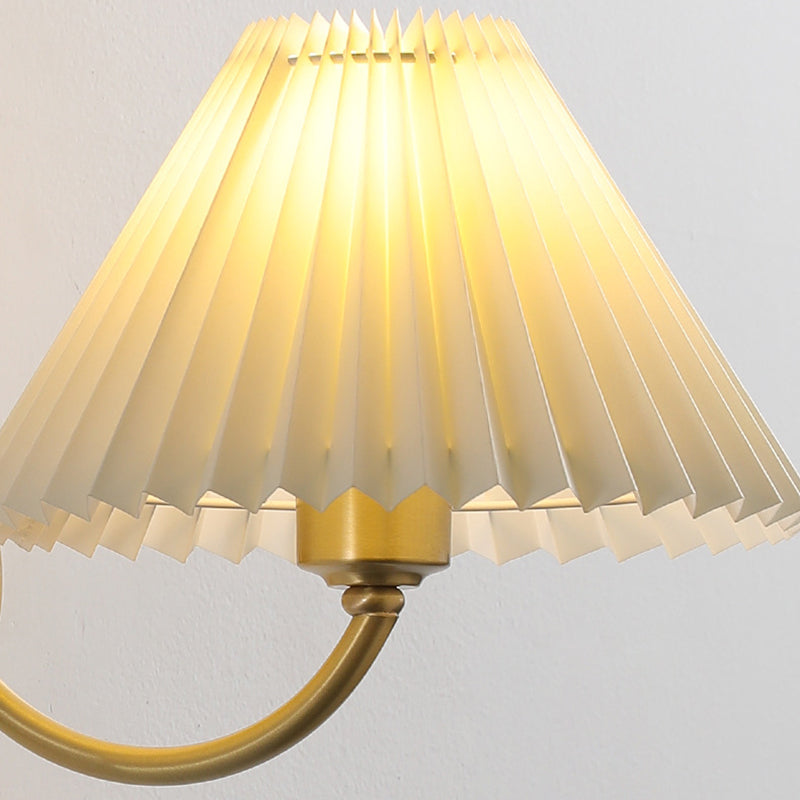 Round Cone Curved Rod Wall Lamp