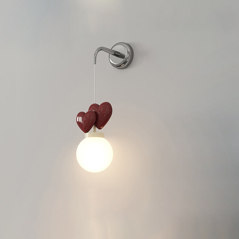 Orb Love Heart Hardware Wall Lamp