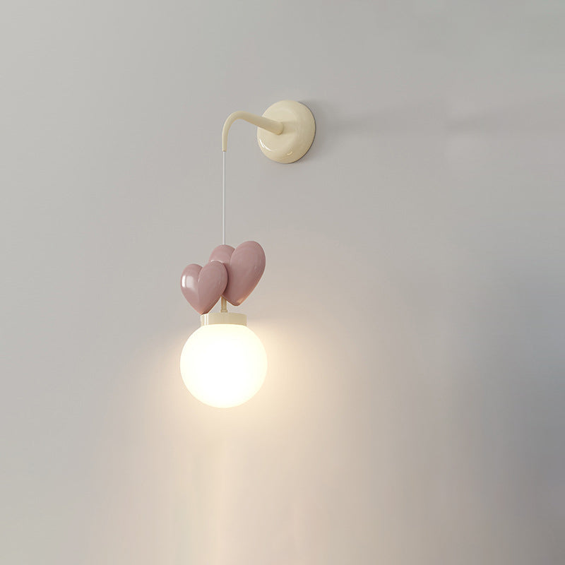 Orb Love Heart Hardware Wall Lamp