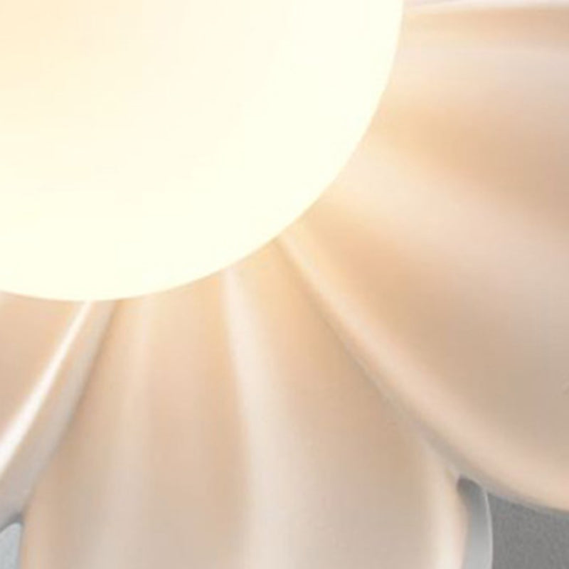 Floral Globe Iron Glass Wall Lamp