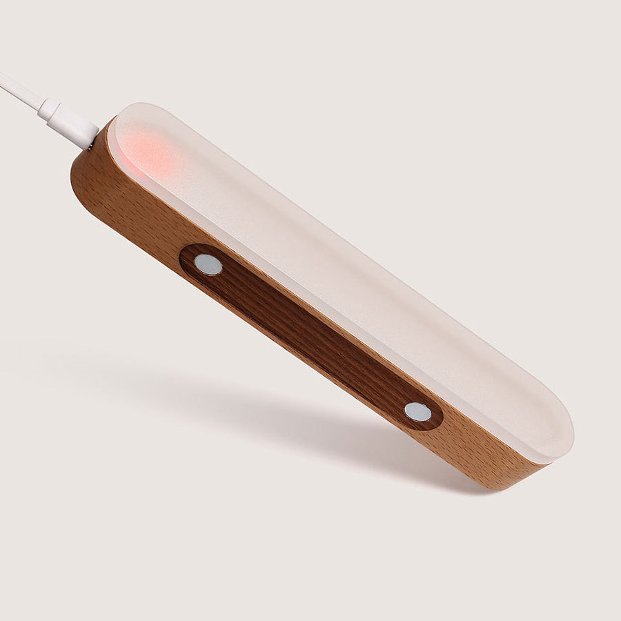 Rechargeable Rectangular Clock Solid Wall Lamp