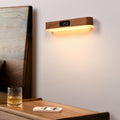Rechargeable Rectangular Clock Solid Wall Lamp