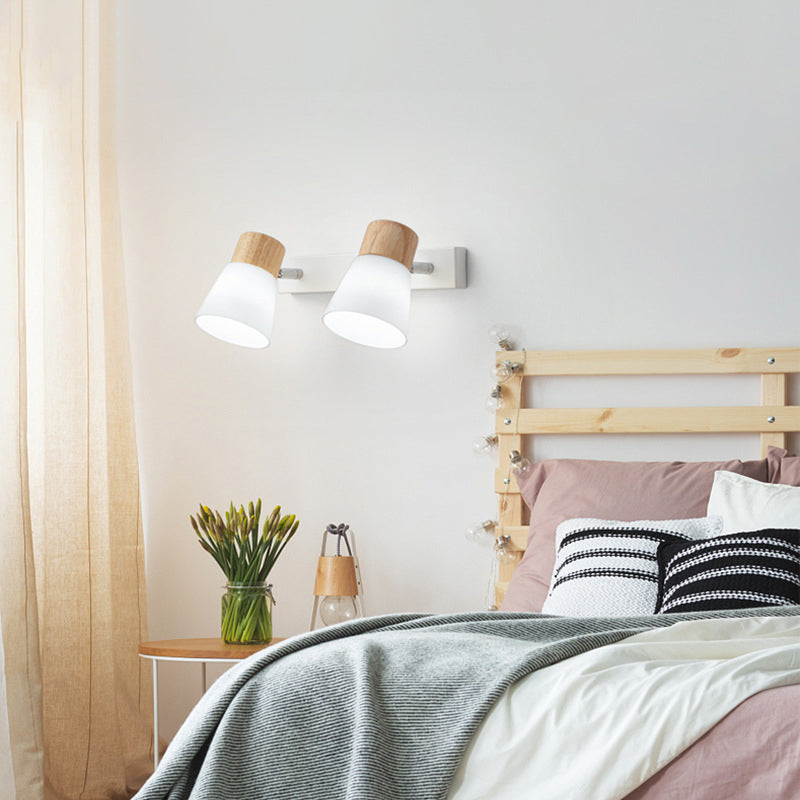 Round Horn Shape Metal Wall Lamp