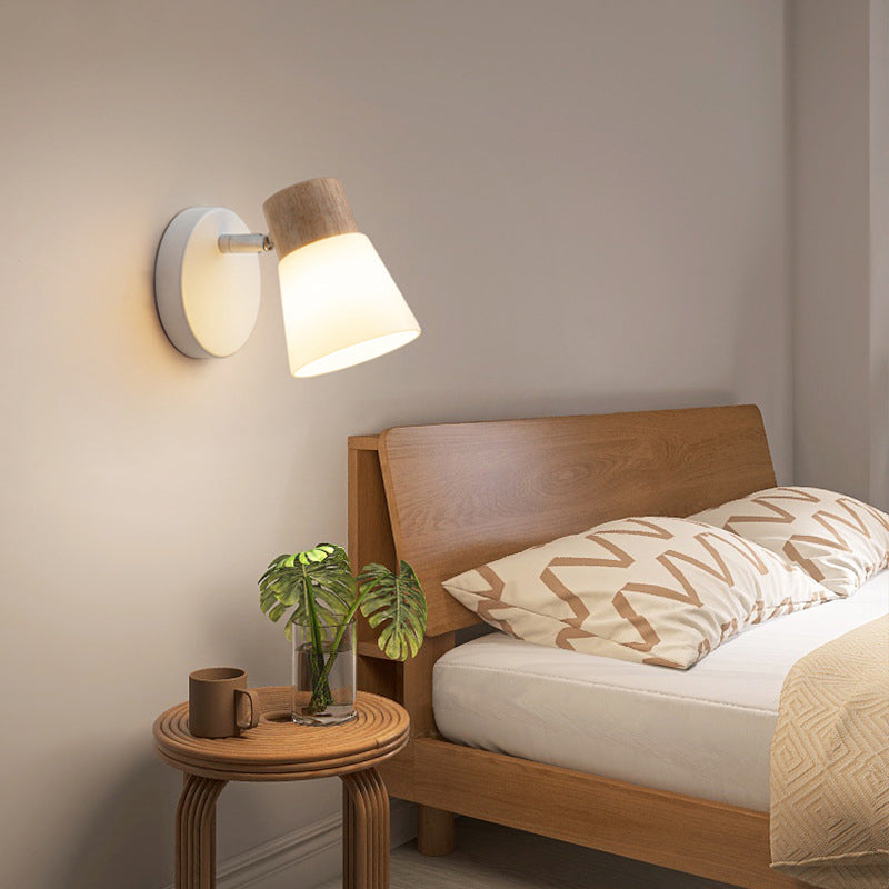 Round Horn Shape Metal Wall Lamp