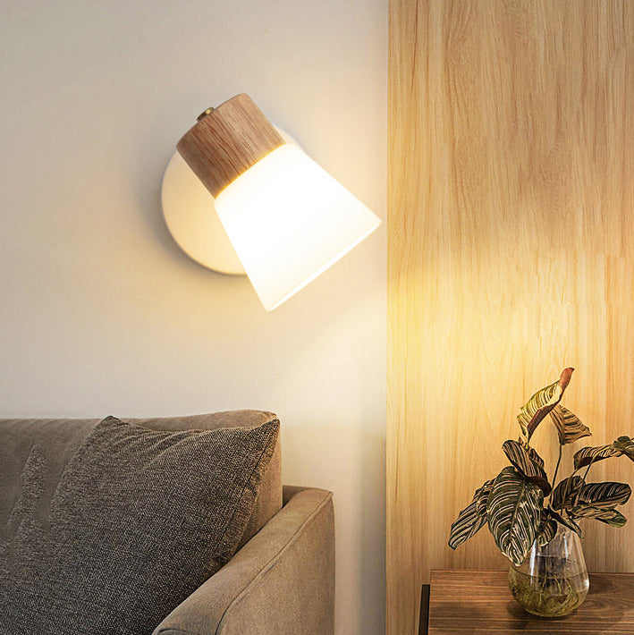 Round Horn Shape Metal Wall Lamp