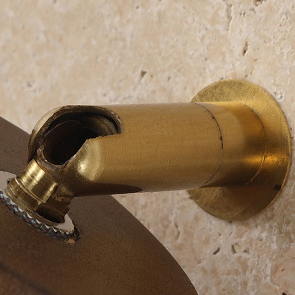 Round Cylinder Metal Yellow Wall Lamp