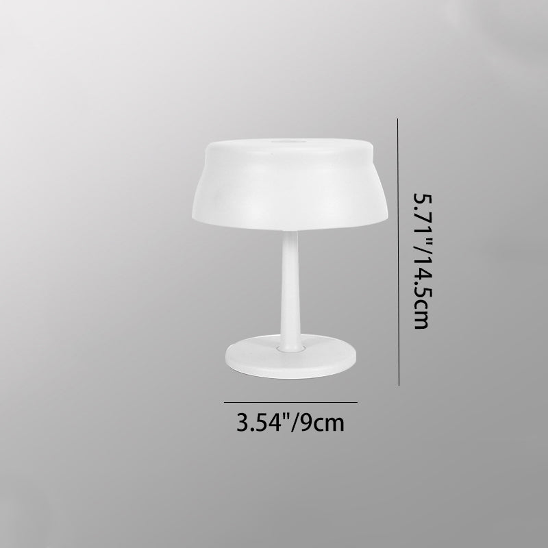 Round Aluminum Bedroom Table Lamp