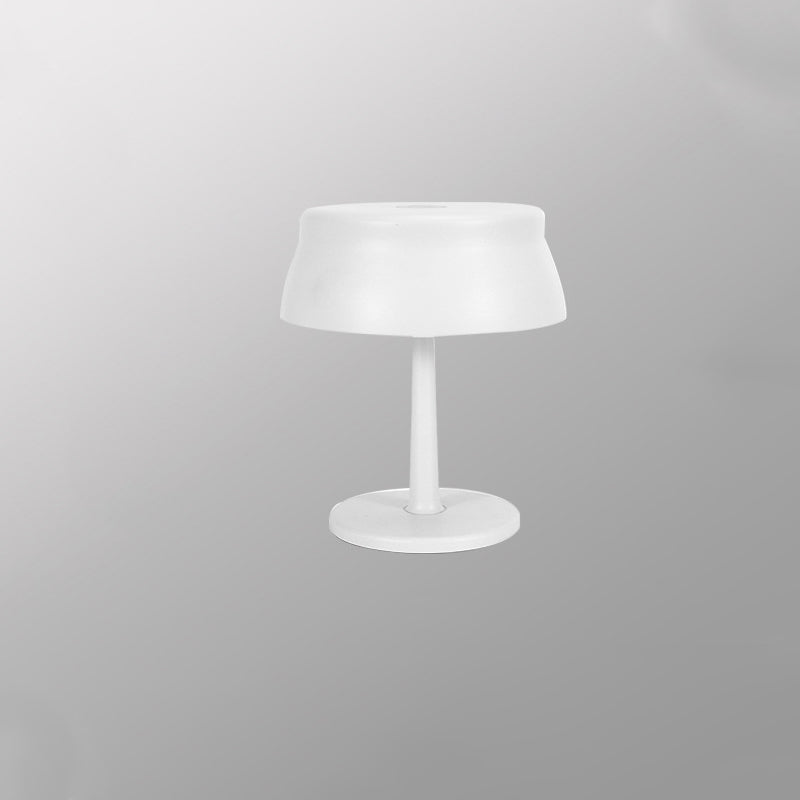 Round Aluminum Bedroom Table Lamp
