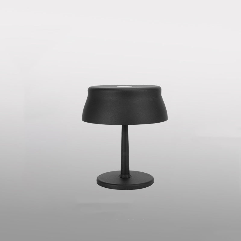 Round Aluminum Bedroom Table Lamp