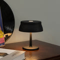 Round Aluminum Bedroom Table Lamp