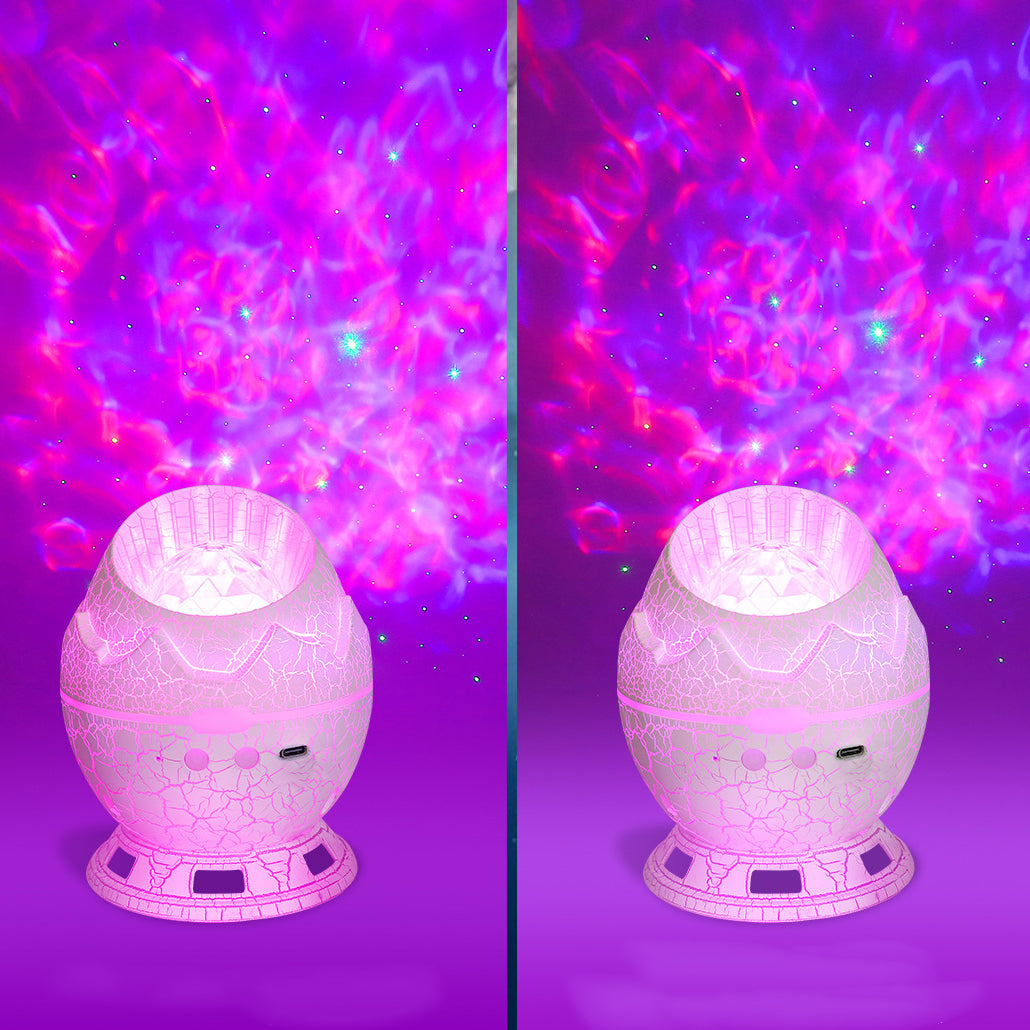 Crackle Dinosaur Egg Projector Table Lamp