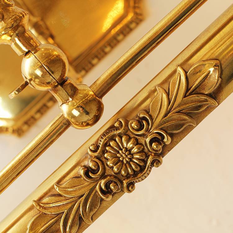 Cylinder Engraving Carving Full 2-Light Wall Lamp