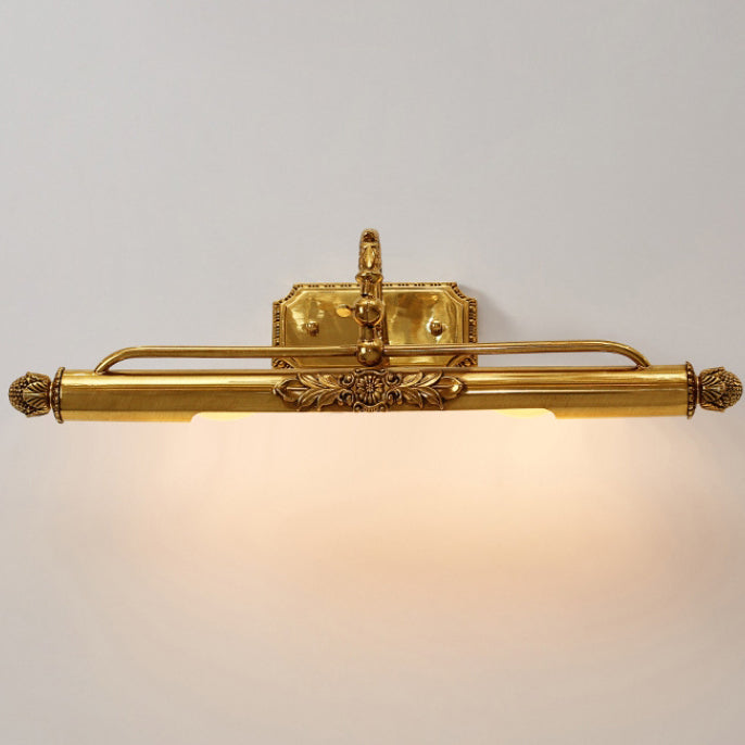 Cylinder Engraving Carving Full 2-Light Wall Lamp