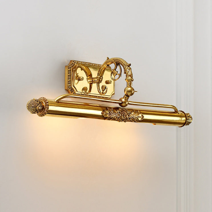 Cylinder Engraving Carving Full 2-Light Wall Lamp