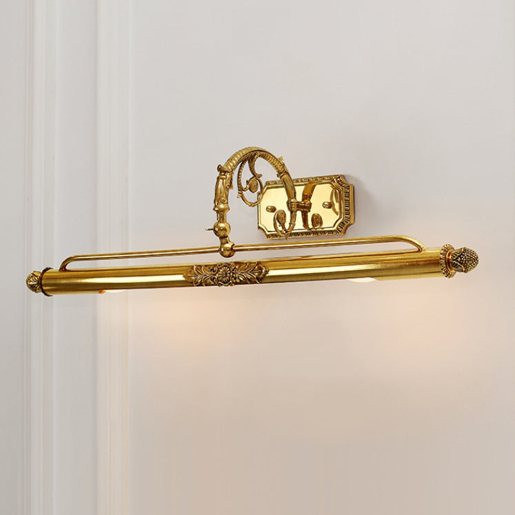 Cylinder Engraving Carving Full 2-Light Wall Lamp