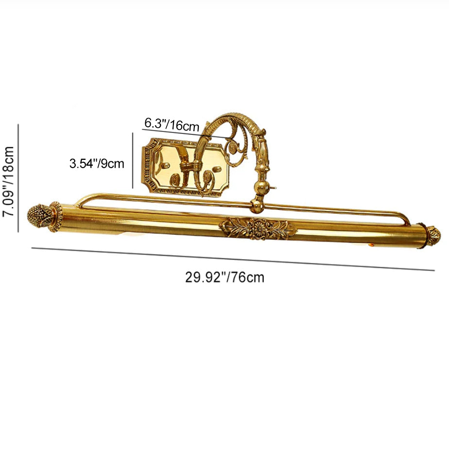 Cylinder Engraving Carving Full 2-Light Wall Lamp