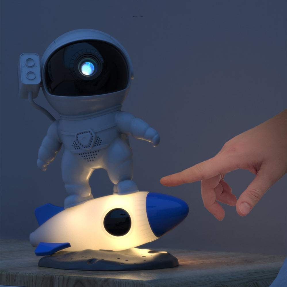 Rocket Astronaut Projection PVC Table Lamp