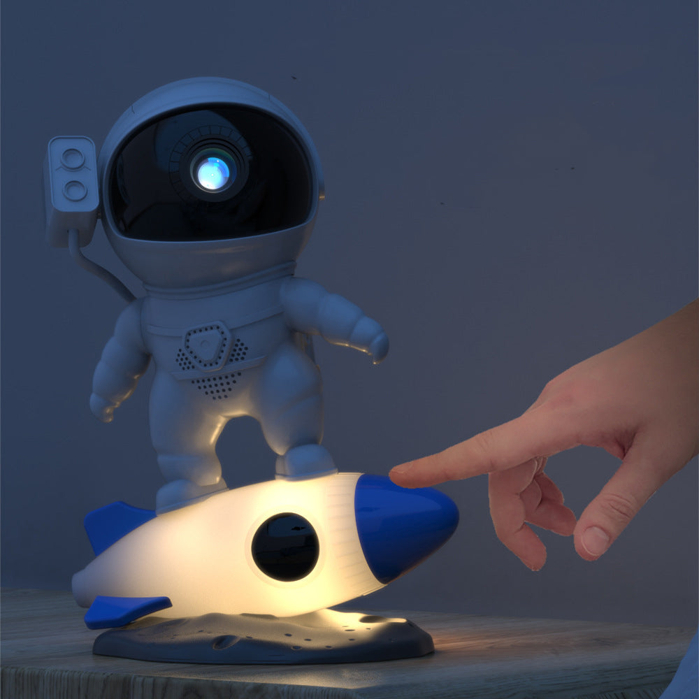 Rocket Astronaut Projection PVC Table Lamp