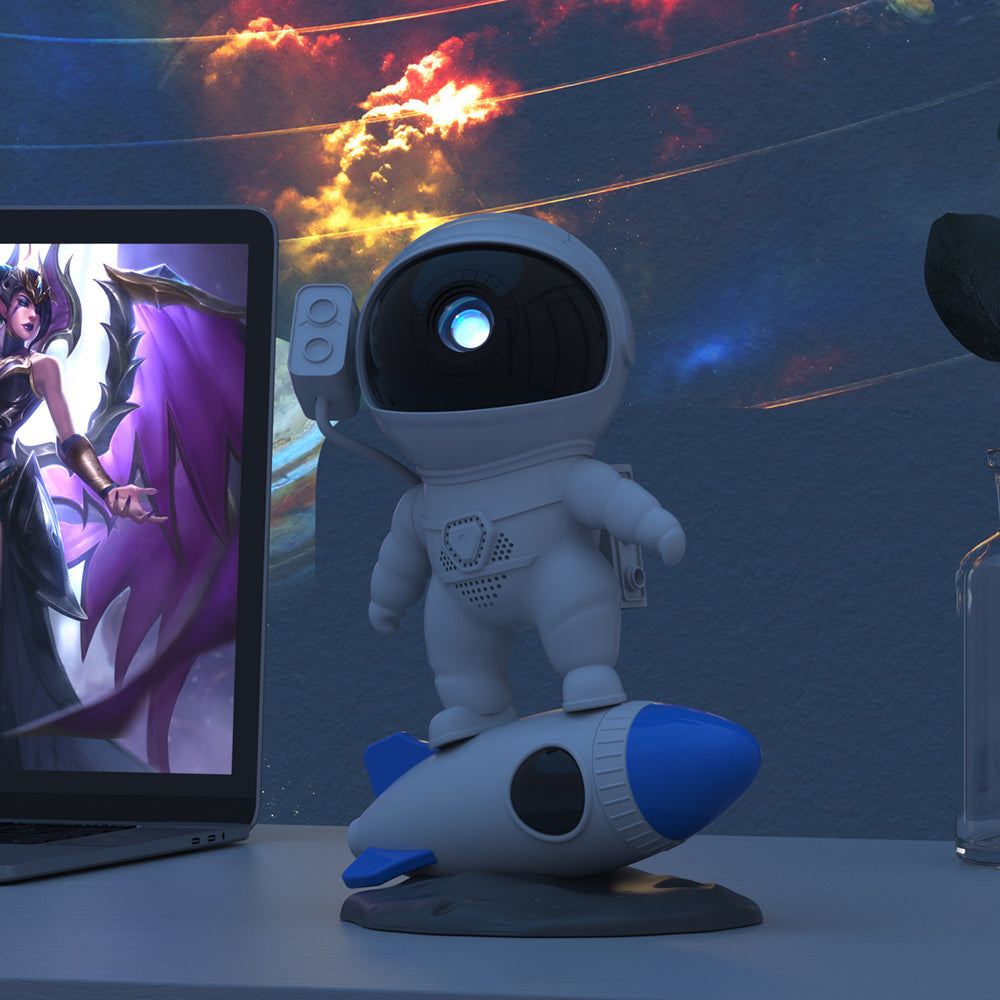 Rocket Astronaut Projection PVC Table Lamp