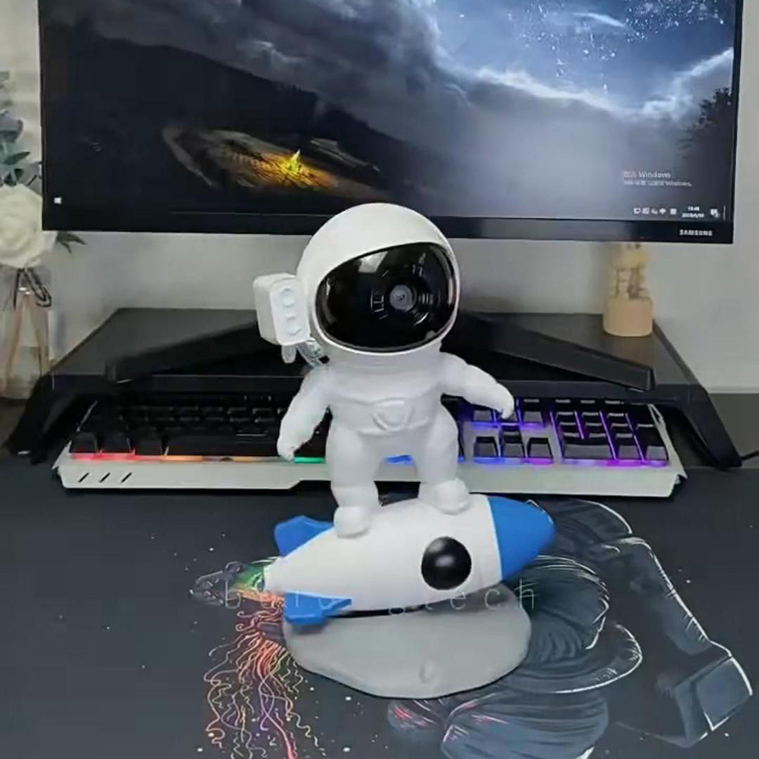 Rocket Astronaut Projection PVC Table Lamp