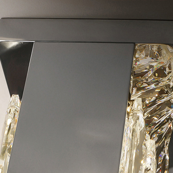 Rectangular Irregular Crystal Column Wall Lamp