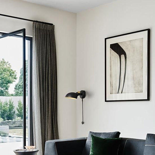 Round Spoon Shape Metal Wall Lamp