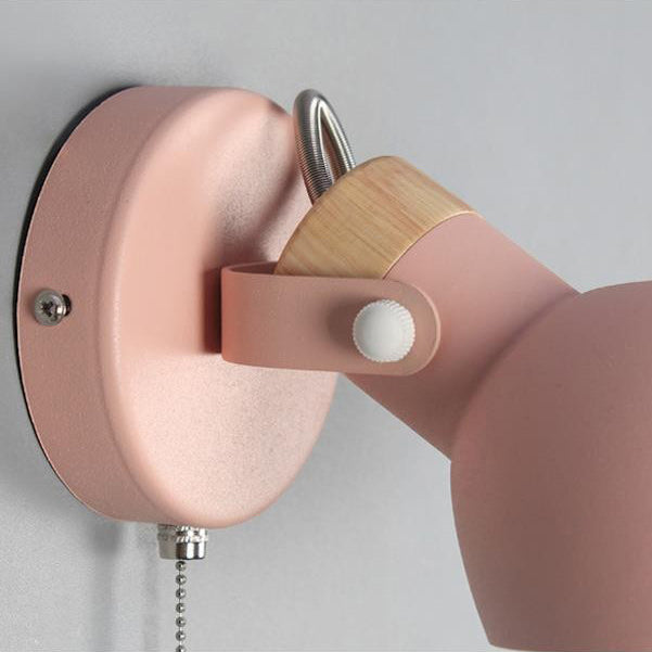 Round Spoon Shape Metal Wall Lamp