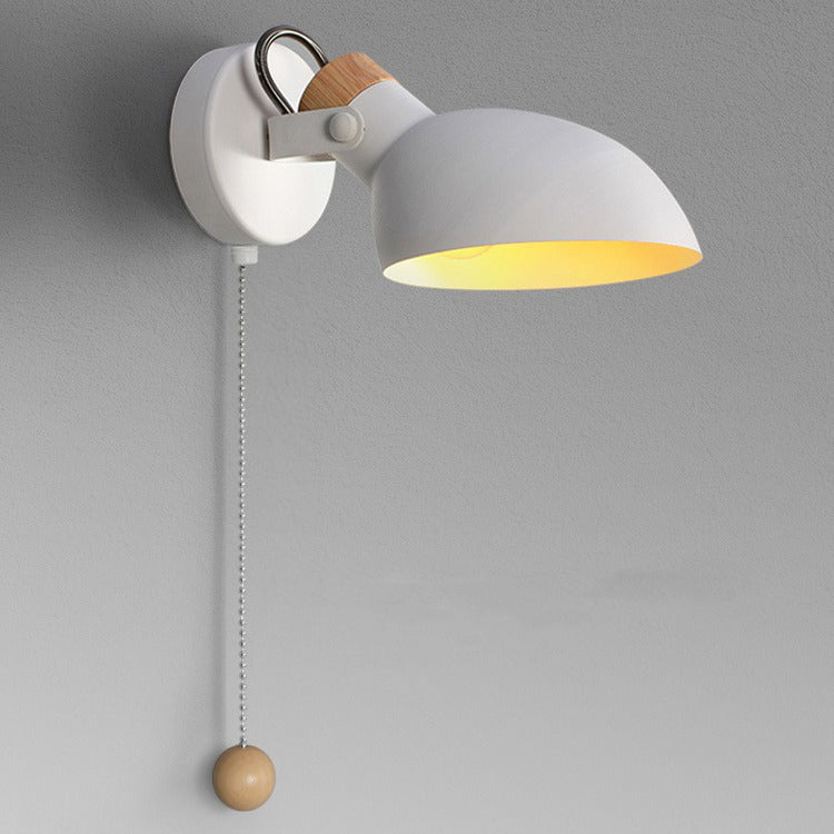 Round Spoon Shape Metal Wall Lamp