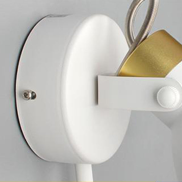 Round Spoon Shape Metal Wall Lamp