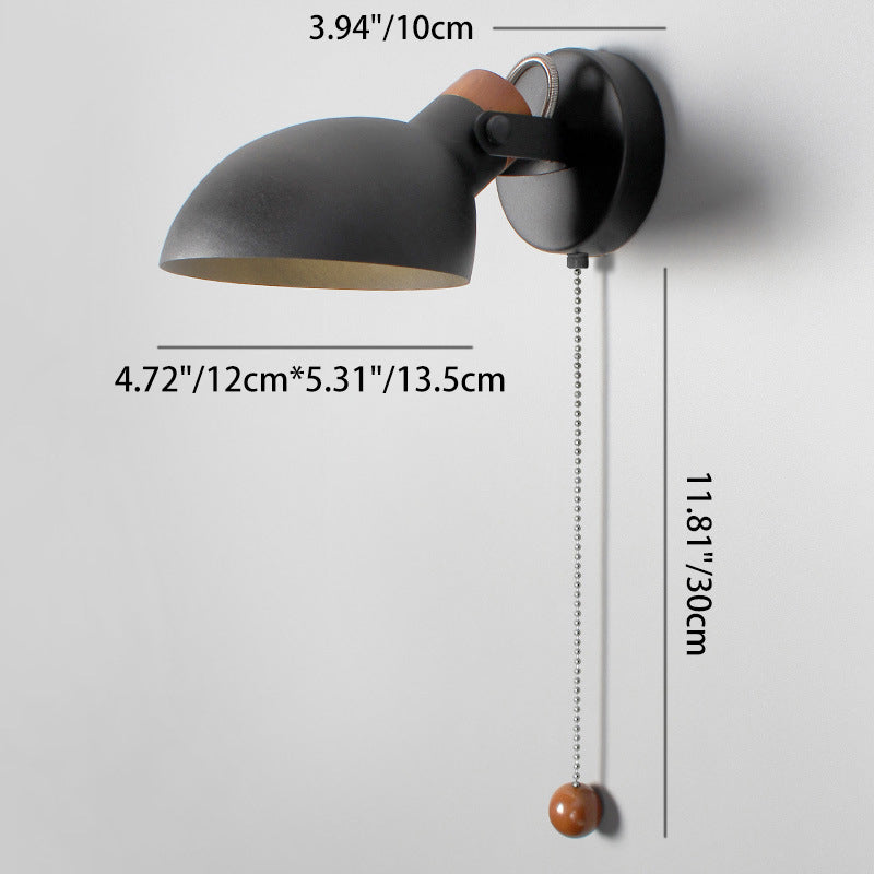 Round Spoon Shape Metal Wall Lamp