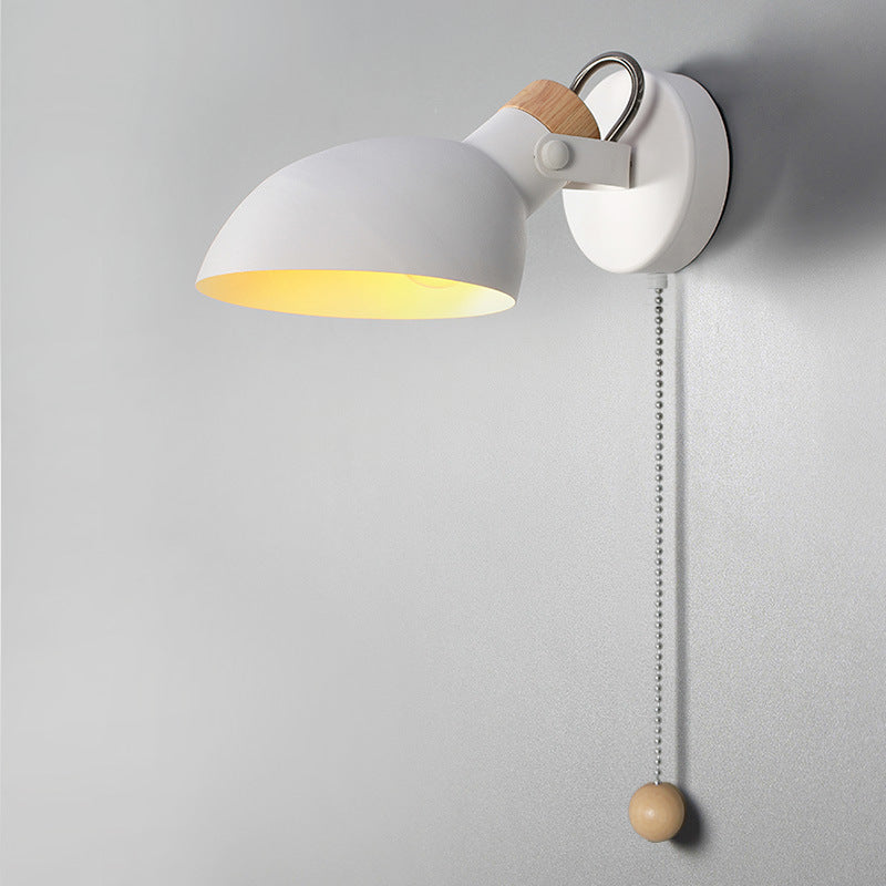 Round Spoon Shape Metal Wall Lamp
