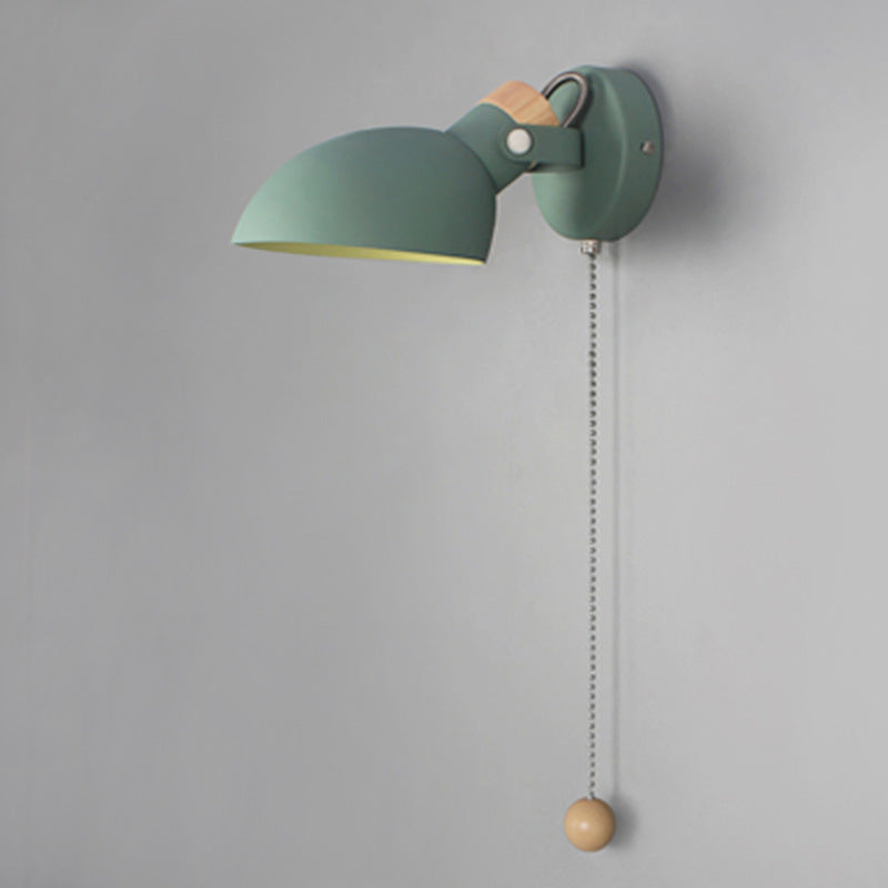 Round Spoon Shape Metal Wall Lamp